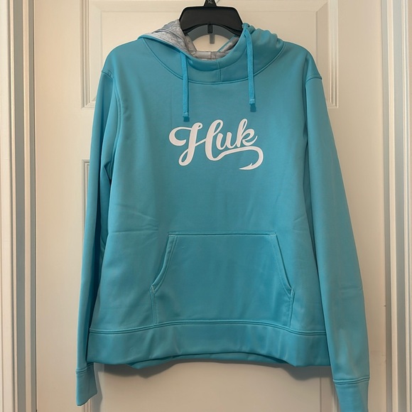 Huk Jackets & Blazers - Huk Teal Performance Hoodie